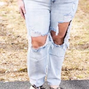 1XL Risen Boyfriend Jeans